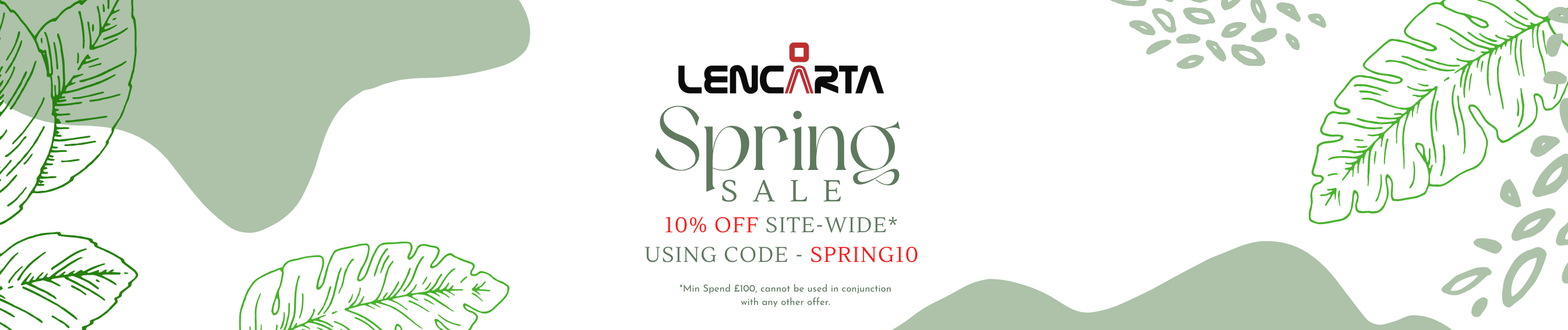 Lencarta Spring Sale 10% off Site Wide