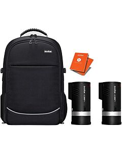 Godox AD300 Pro Twin Head Kit with CB-17 Photography Bag 