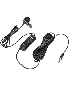 Boya BY-M1 Pro Universal Lavalier Microphone Clip-on Microphone for Cameras and Smartphones
