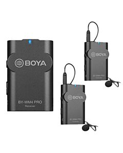 Boya BY-WM4 Pro-K2 Dual Transmitter, One Receiver 2.4G Wireless Microphone System