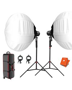 Godox Twin ML60 Kit with 65cm Diffusion Domes and Bag