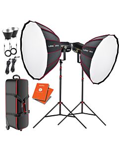 Godox Twin UL150 Kit with EQ-Pro 80cm Octa Softboxes and Bag