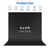 NEEWER 1.8x2.8M Collapsible Backdrop Black