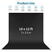 NEEWER 3x6M Collapsible Backdrop Black