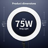 NEEWER NS18 18 Inch Collapsible Softbox Diffuser for Ring Lights