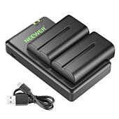 NEEWER NP-F550 Battery Charger Set for Sony