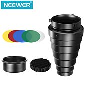 NEEWER Aluminium Alloy Conical Snoot Kit with Honeycomb Grid