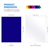 NEEWER 8-Pack Lighting Color Gel Filter Kit