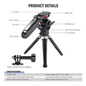 NEEWER TS003 Mini Tripod for Camera and Phone with Handle