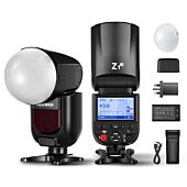 NEEWER Z1 TTL Round Head Flash Speedlite with Magnetic Dome Diffuser 