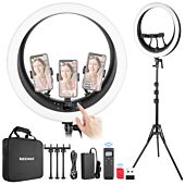NEEWER RP19H 19 Inch LED Ring Light With 3 Phone Holders