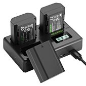 NEEWER NP-FZ100 Sony Replacement Battery and Charger Set 3-Pack