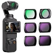 NEEWER 6 Pack Magnetic ND/PL UV CPL Filters Set for DJI OSMO Pocket 3