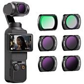 NEEWER 6 Pack Magnetic ND/PL UV CPL Filters Set for DJI OSMO Pocket 3