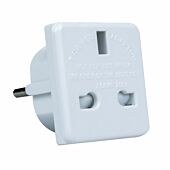 5 Pack of UK adapters White