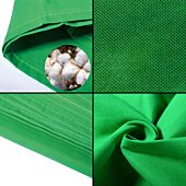 Chromakey Green | 100% Cotton Muslin Background/Backdrop | Lencarta | 2x3m / 6.6x9.8ft 
