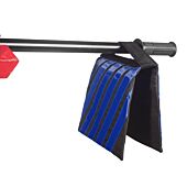 Pack of Two Large Heavy Duty Nylon Light Stand Counterweight Sand Bags Empty Black and Blue by Lencarta