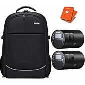 Godox AD100 Pro Twin Head Kit with Photography Backpack | Portable Pocket Flash
