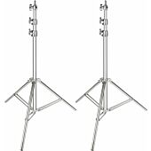 NEEWER 2 Pack 200cm Stainless Steel Photography Light Stand