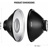 NEEWER LD30 Studio Strobe Flash Light Reflector Beauty Dish 30cm