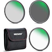 NEEWER ND & CPL Lens Filter Kit (ND8 ND64 CPL) 67mm