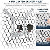 NEEWER PA020 Fence Mount for Action Camera in Silver