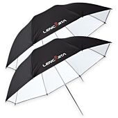100cm White Reflective Umbrella | Pack Of Two