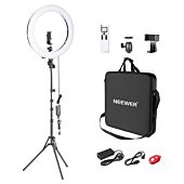 Neewer RP18H 19 Inch LED Ring Light With 3 Phone Holders