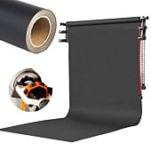 Background Support Hanging Kit with Black Paper Roll