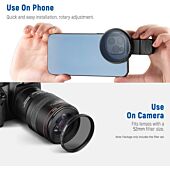 NEEWER 58MM CELLPHONE FILTER KIT (RED/ORANGE/YELLOW/BLUE/CPL/ND32/STAR LENS)