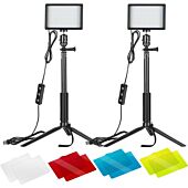 Neewer 2 Pack Tabletop Dimmable 5600K USB LED Video Lighting