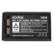 Godox Li-on Battery for V1/V860III/AD100 PRO - VB26 2 Pack