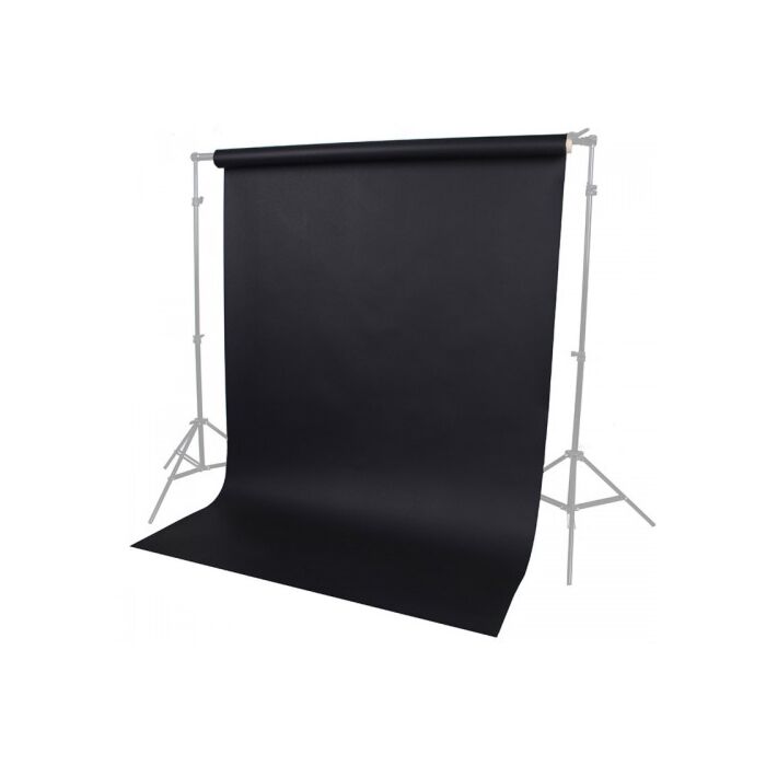 Photo Studio Paper Background | Pet, Product, Portrait Photography | 1.35m Width 10m Length | Black | Lencarta