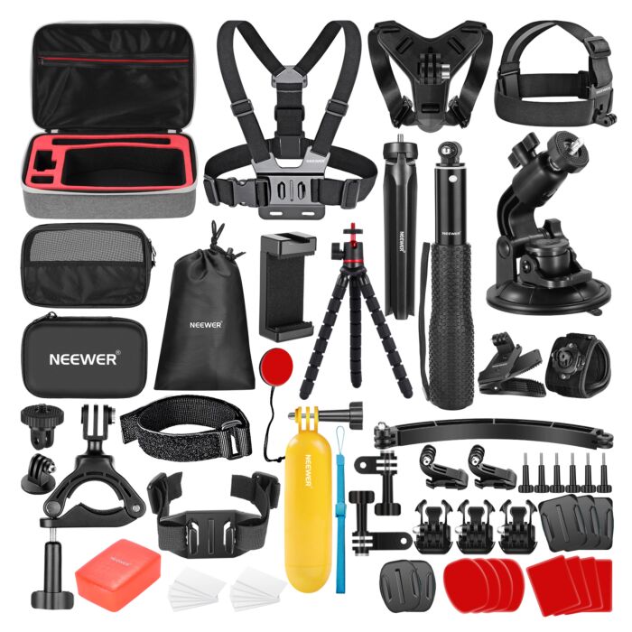NEEWER 61 in 1 Action Camera Accessory Kit