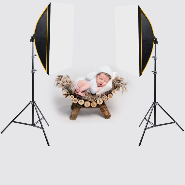 Newborn Photography LED Lighting Smartphone Kit