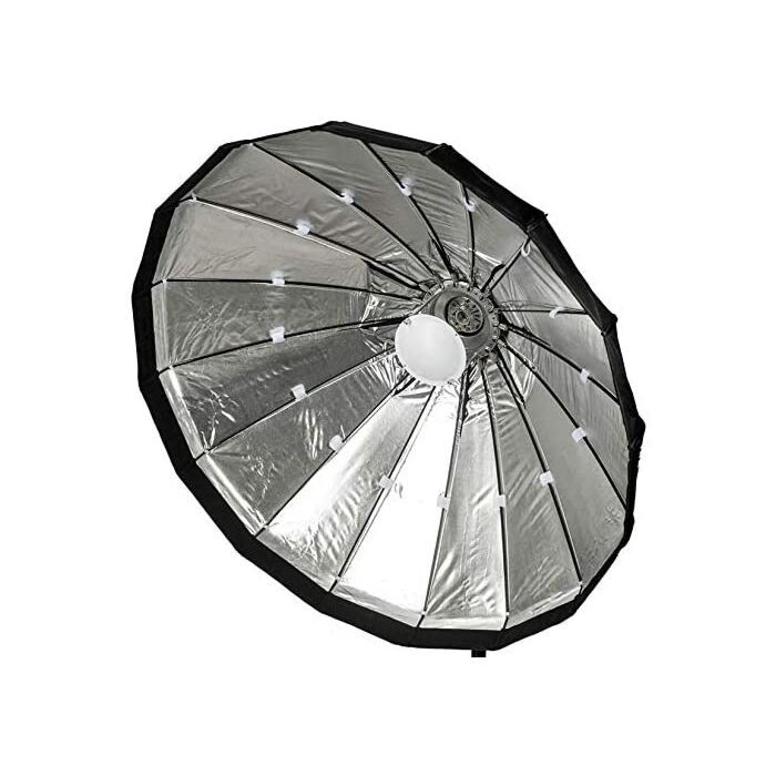 Lencarta Silver Folding Beauty Dish | 100cm | Lencarta/Bowens Fitting