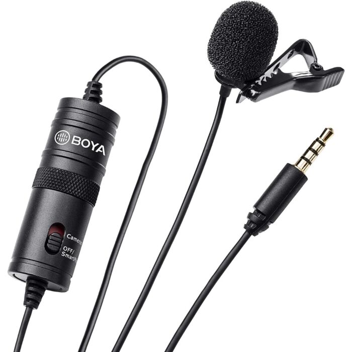 Boya BY-M1 Wearable Condenser Microphone for Cameras and Smartphones