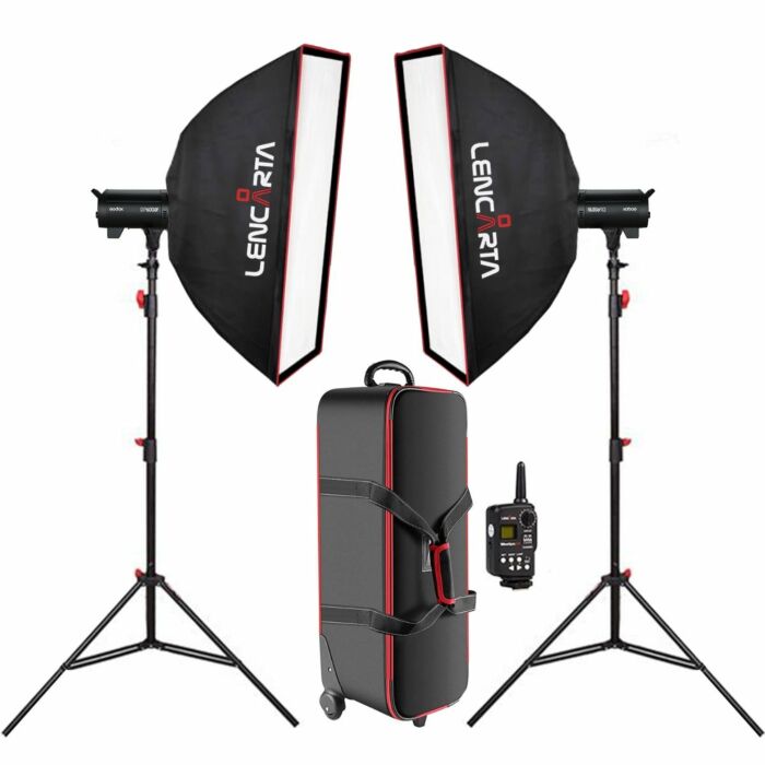 Godox DP600III Twin Softbox Lighting Kit with Remote Trigger | 1200W