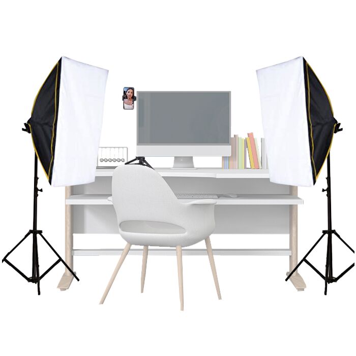 Home Working Continuous Lighting Softbox Kit 