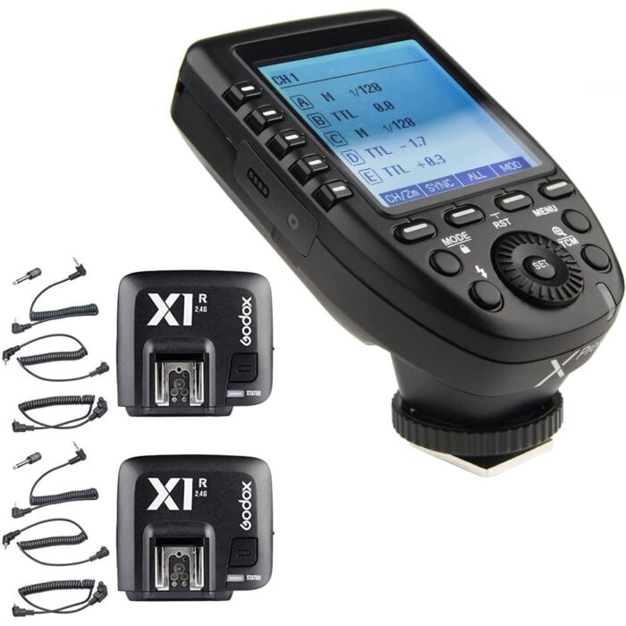 Godox XPro Wireless Transmitter with Two Godox X1R Receivers