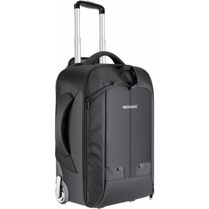 NEEWER 2-in-1 Convertible Rolling Suitcase Backpack Trolley