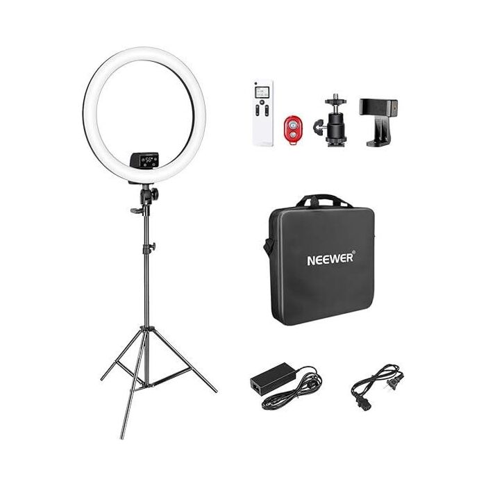 NEEWER SRP18 18-inch LED Ring Light with Touchscreen 