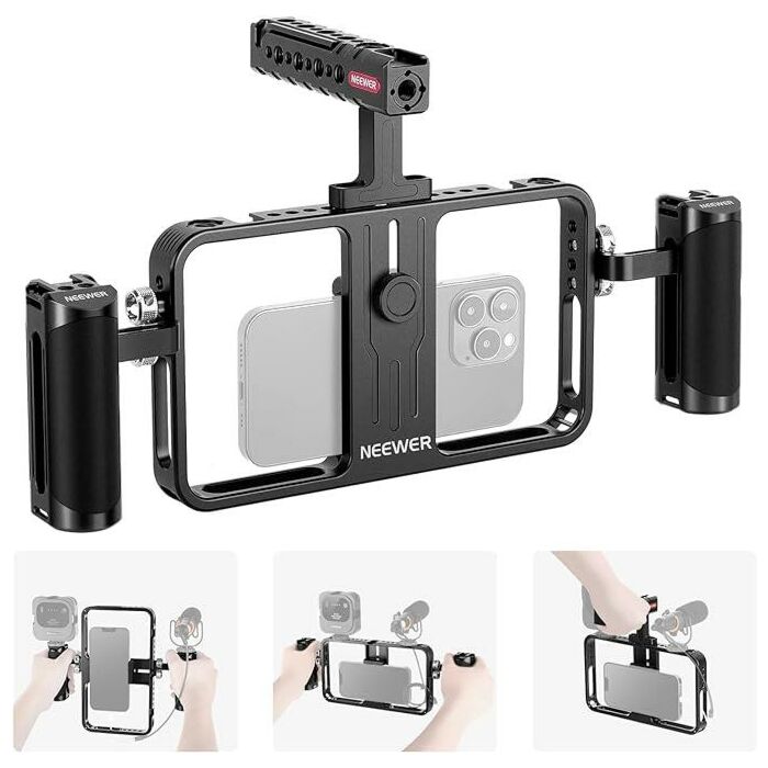 NEEWER Universal Video Cage Rig Kit for Mobile Phones