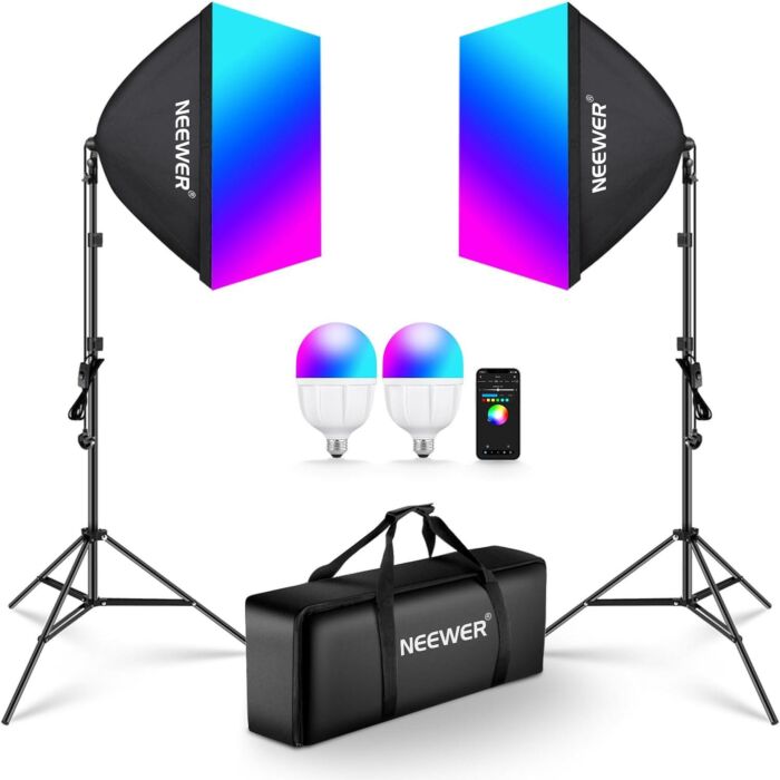 Neewer NK800 RGB Softbox Lighting Kit