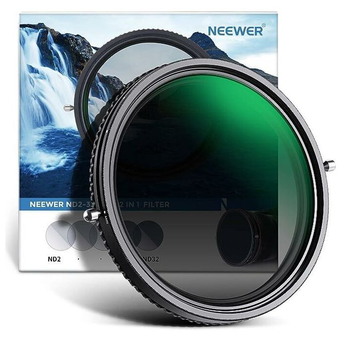 NEEWER 2 in 1 Variable ND Filter ND2–ND32 and CPL Filter