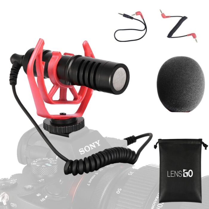 Universal Shotgun Microphone | For Smartphone, DSLR, PC, Camcorder