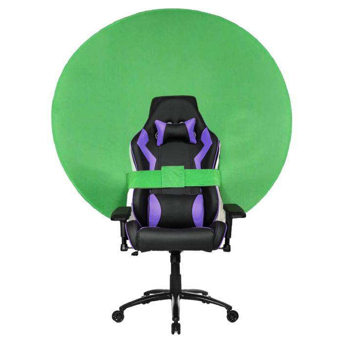 Circular Chair Mounted Green Screen